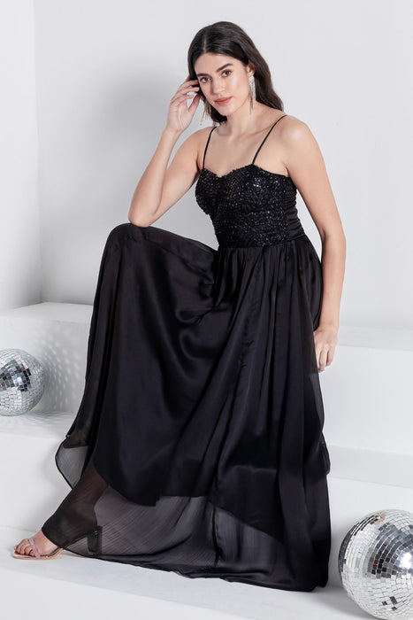 Midnight Luxe Gala Gown