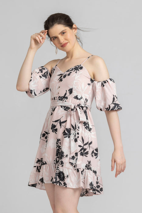 Blushing Petal Mini Dress