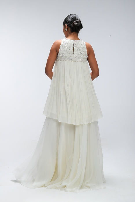 Ivory illume Glow sharara set