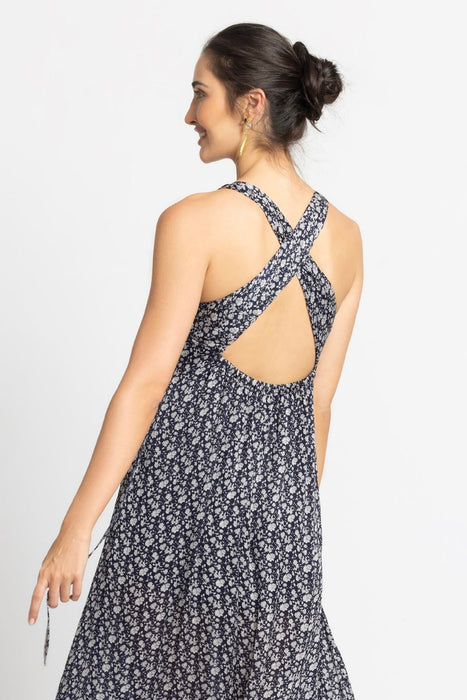 Blue Motif Maxi Dress