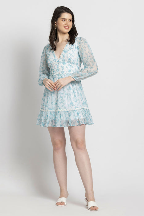 Azure Breeze Mini Dress