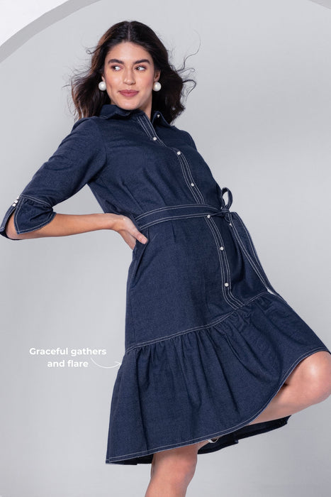 Denim Grace Mini Dress