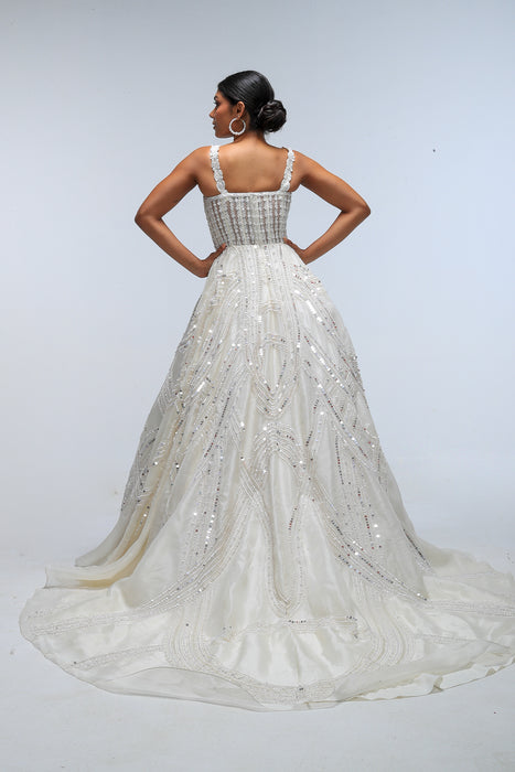 Ivory illume Moonwave Gown