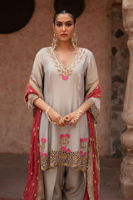 Chaand Baali Hand-Embroidered Anarkali Set