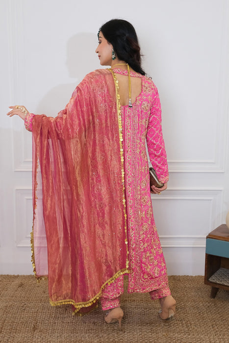 Rani chiffon jacket style suit set