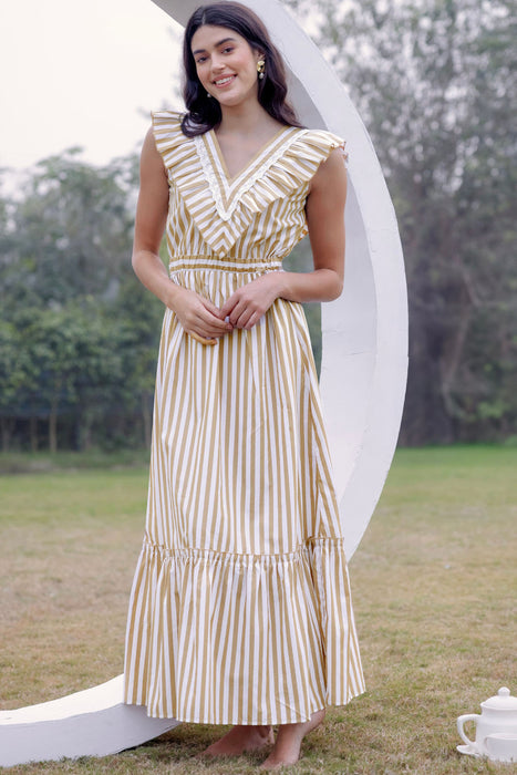 Riviera Elegance Maxi Dress