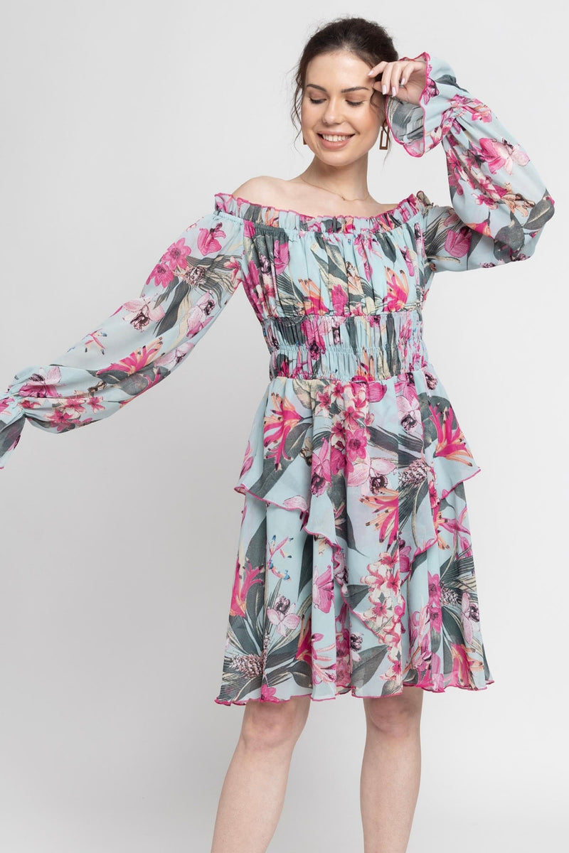 Seafoam Blue Midi Dress