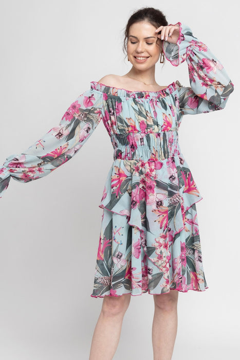 Seafoam Blue Midi Dress