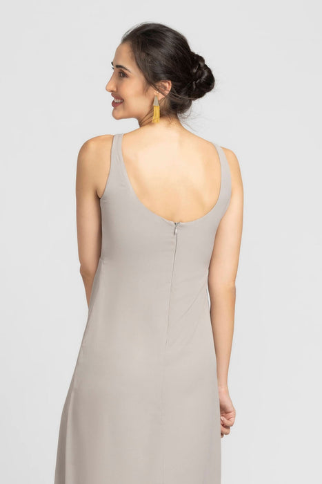 Ethereal Grey Maxi Dress