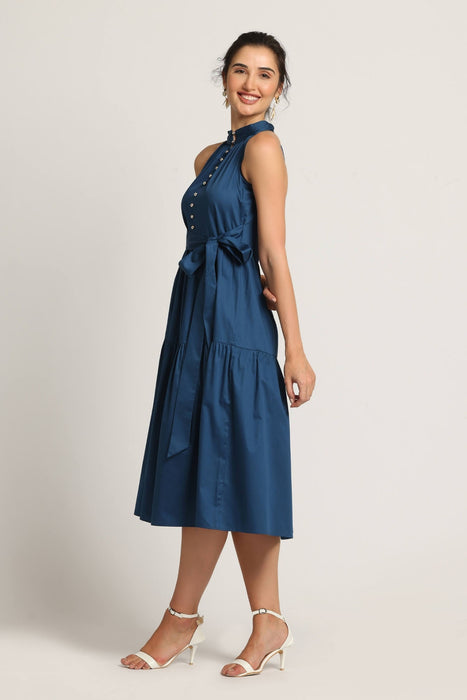 Teal Temptation Midi Dress