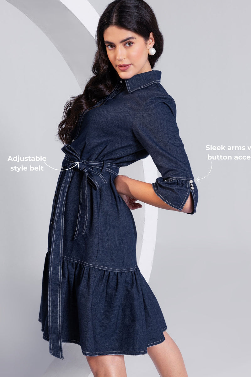 Denim Grace Mini Dress