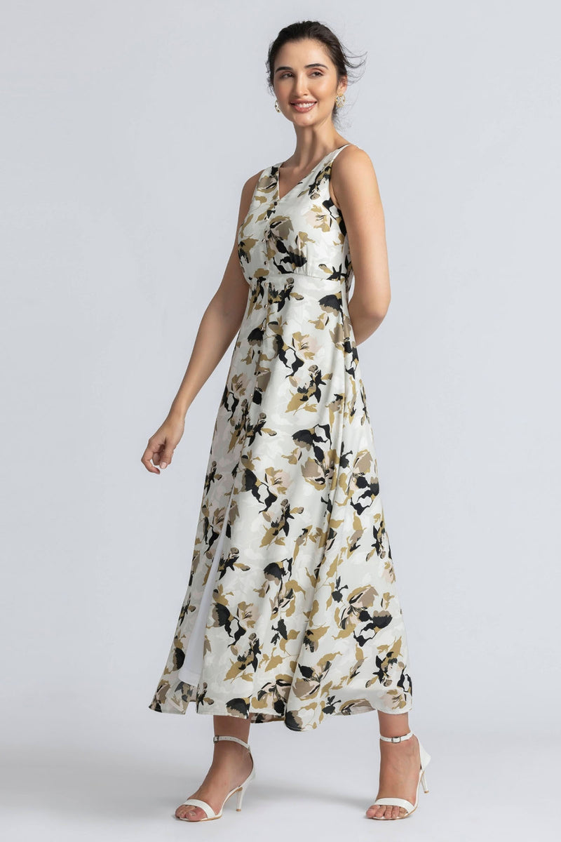 Autumn Romance V Maxi Dress