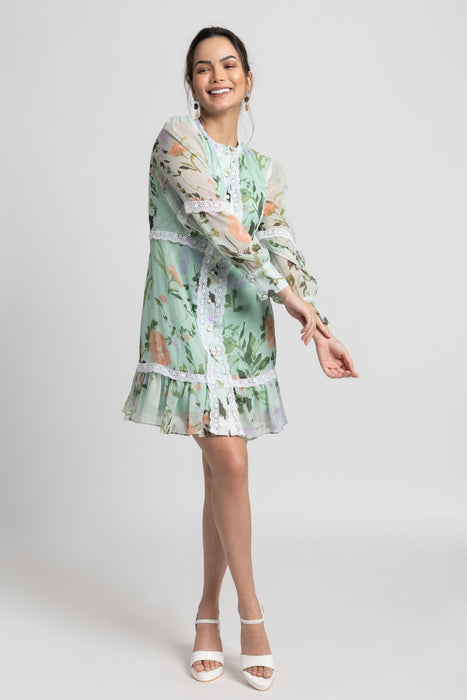 Aurora Garden Mini Dress