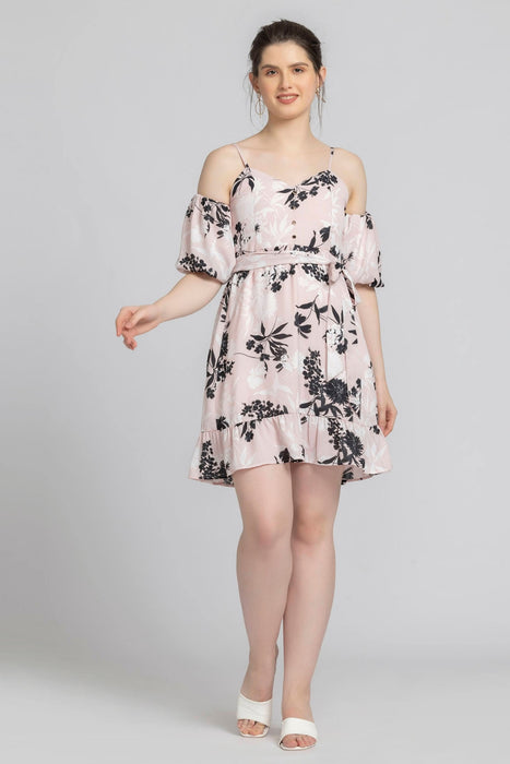 Blushing Petal Mini Dress