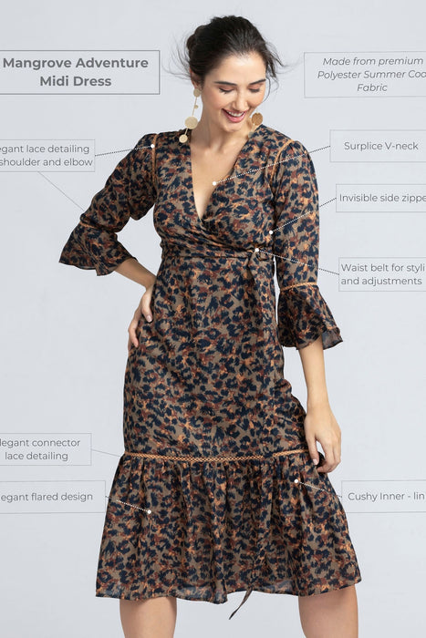 Mangrove Adventure Midi Dress