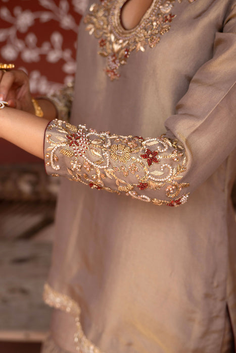 Shahbano Hand-Embroidered Gharara Set