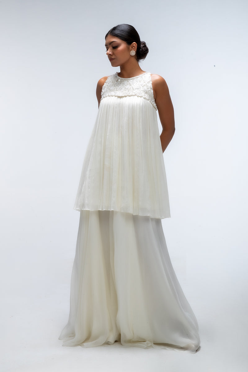 Ivory illume Glow sharara set