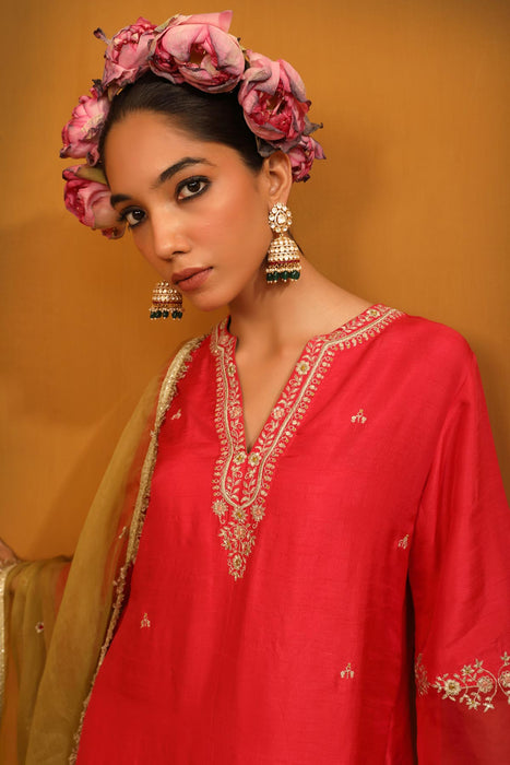 Shehnaz Kurta Set - Pink