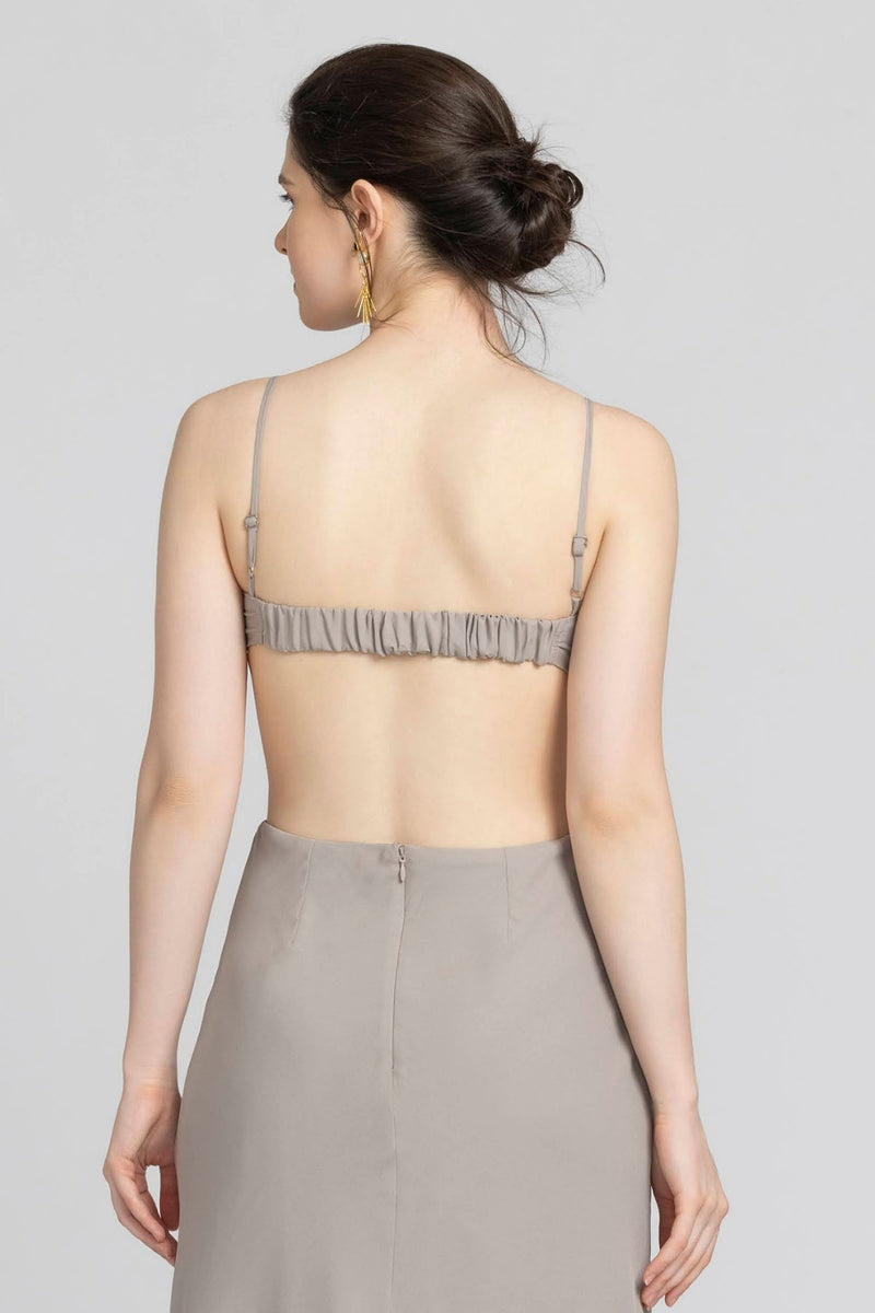 Ethereal Grey Midi Dress