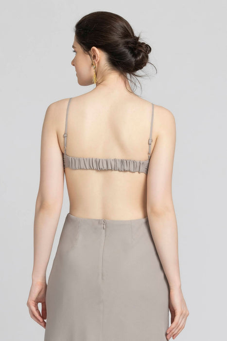 Ethereal Grey Midi Dress