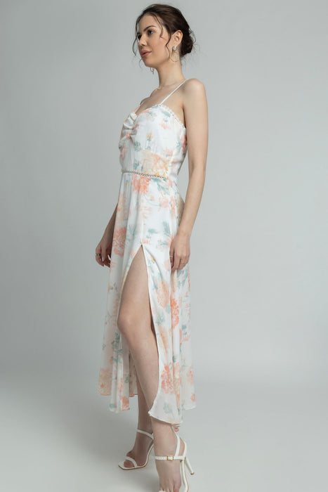 Exquisite Ivory Sweetheart Midi Dress