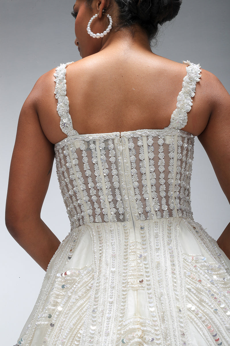 Ivory illume Moonwave Gown