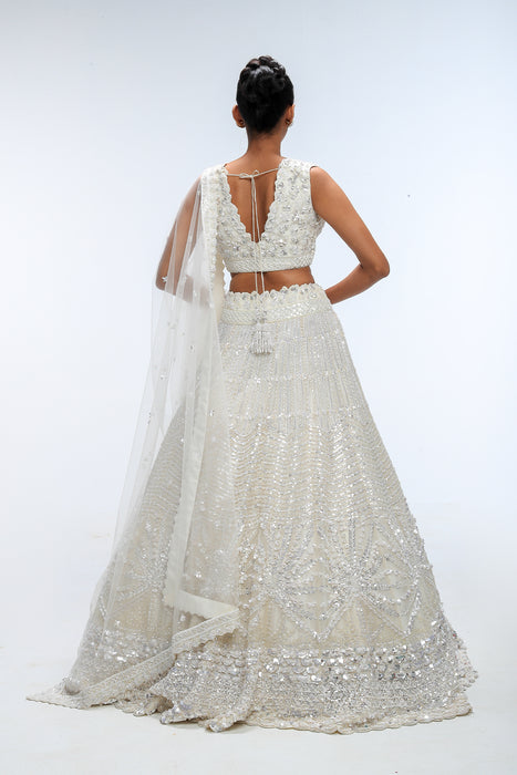Ivory illume  Luminance Lehenga
