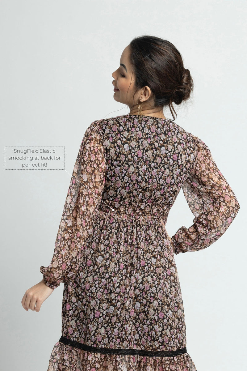 Cocoa Blossom V Mini Dress