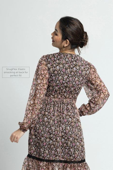 Cocoa Blossom V Mini Dress