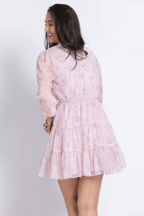 Serene Rosette Mini Dress
