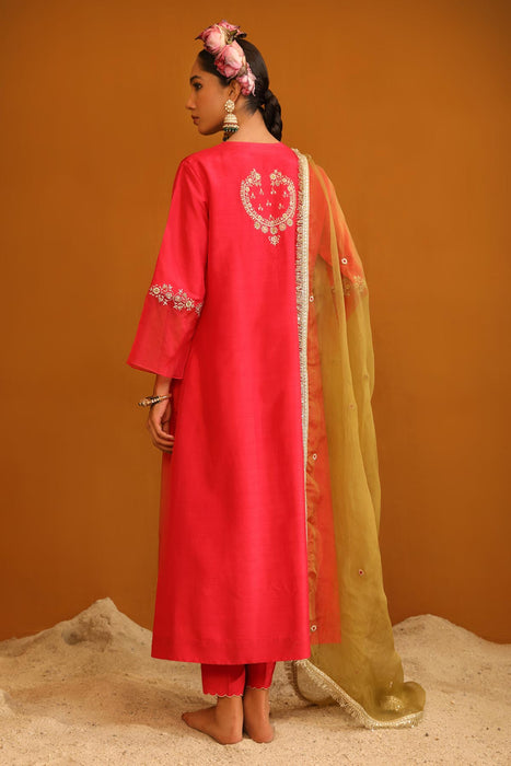 Shehnaz Kurta Set - Pink