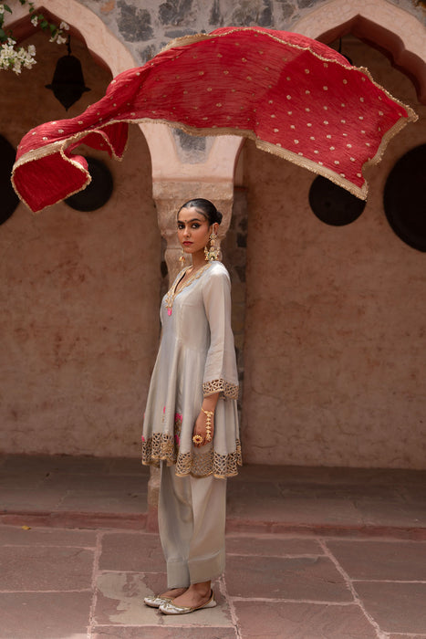 Chaand Baali Hand-Embroidered Anarkali Set