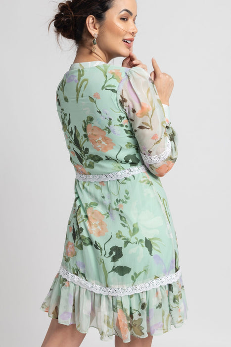 Aurora Garden Mini Dress