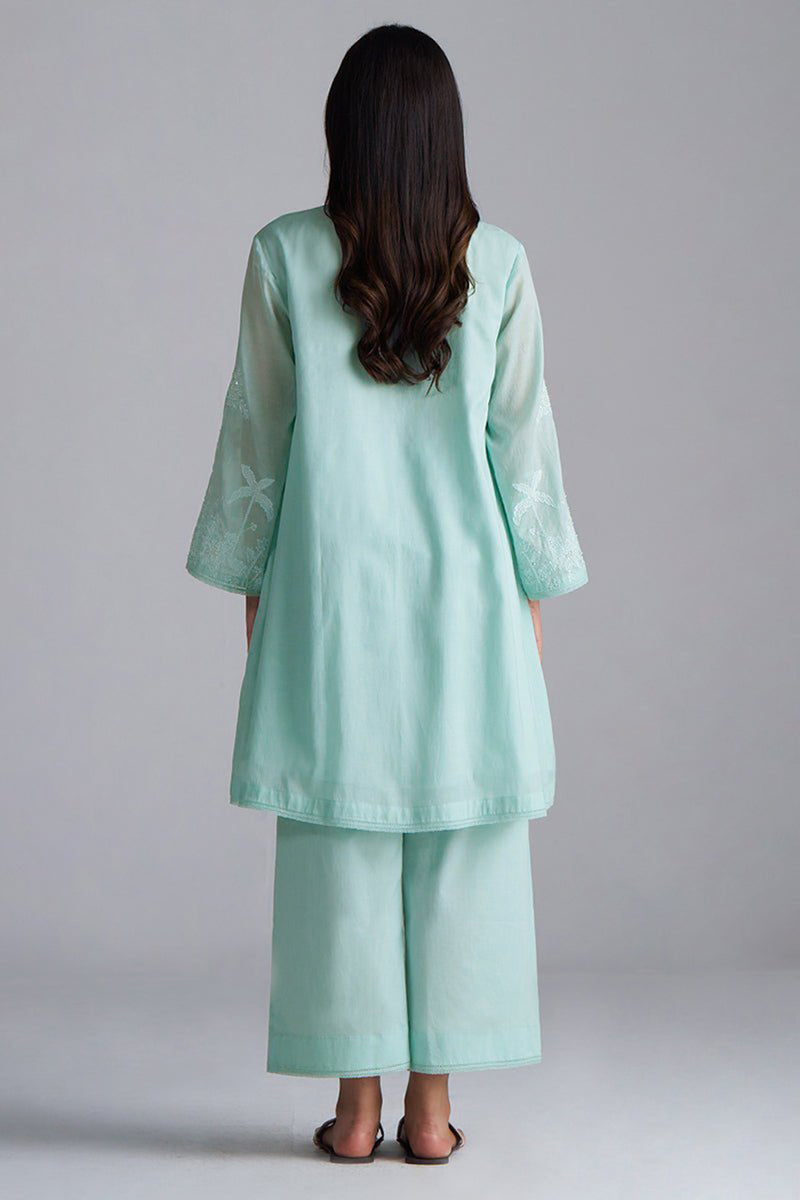 Dusky Aqua Mul-Mul Co-ord Set