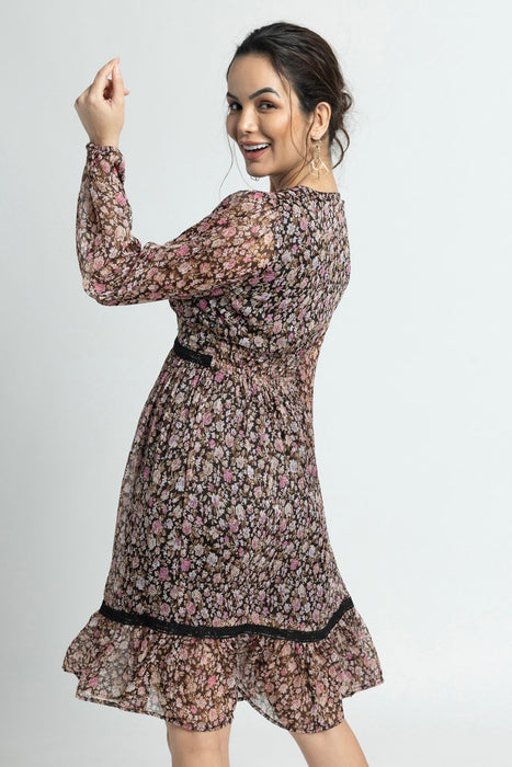 Cocoa Blossom V Mini Dress