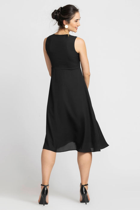 Noir Allure Midi Dress
