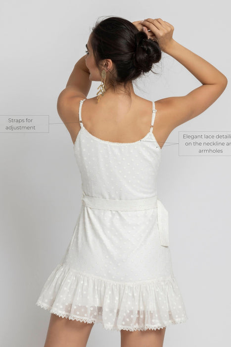 Snowflake White Mini dress