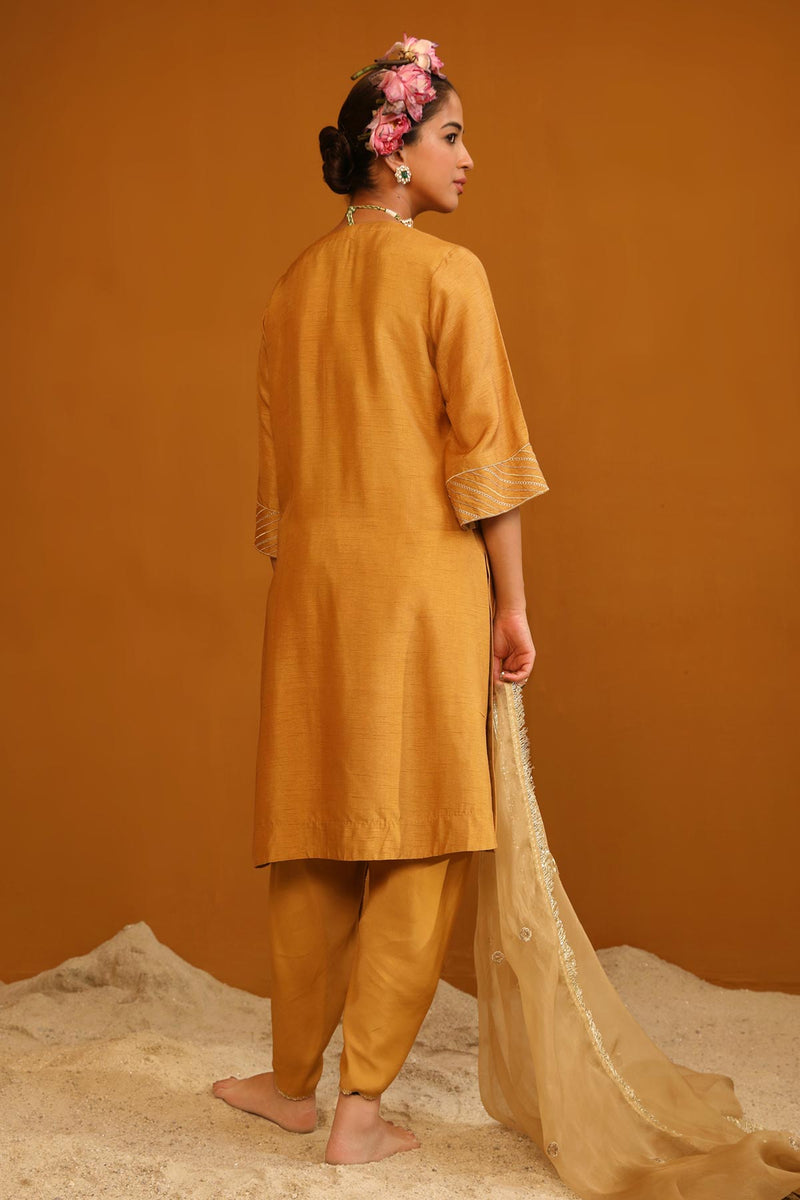 Shabana Dhoti Set - Gold
