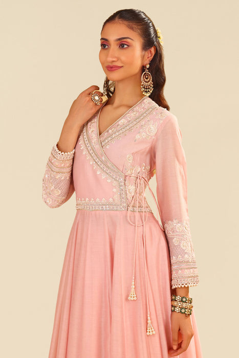 Ameena - Long Anarkali With Skirt (Blush Pink)
