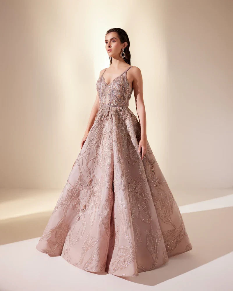 Rose gold Wonder Whims Gown