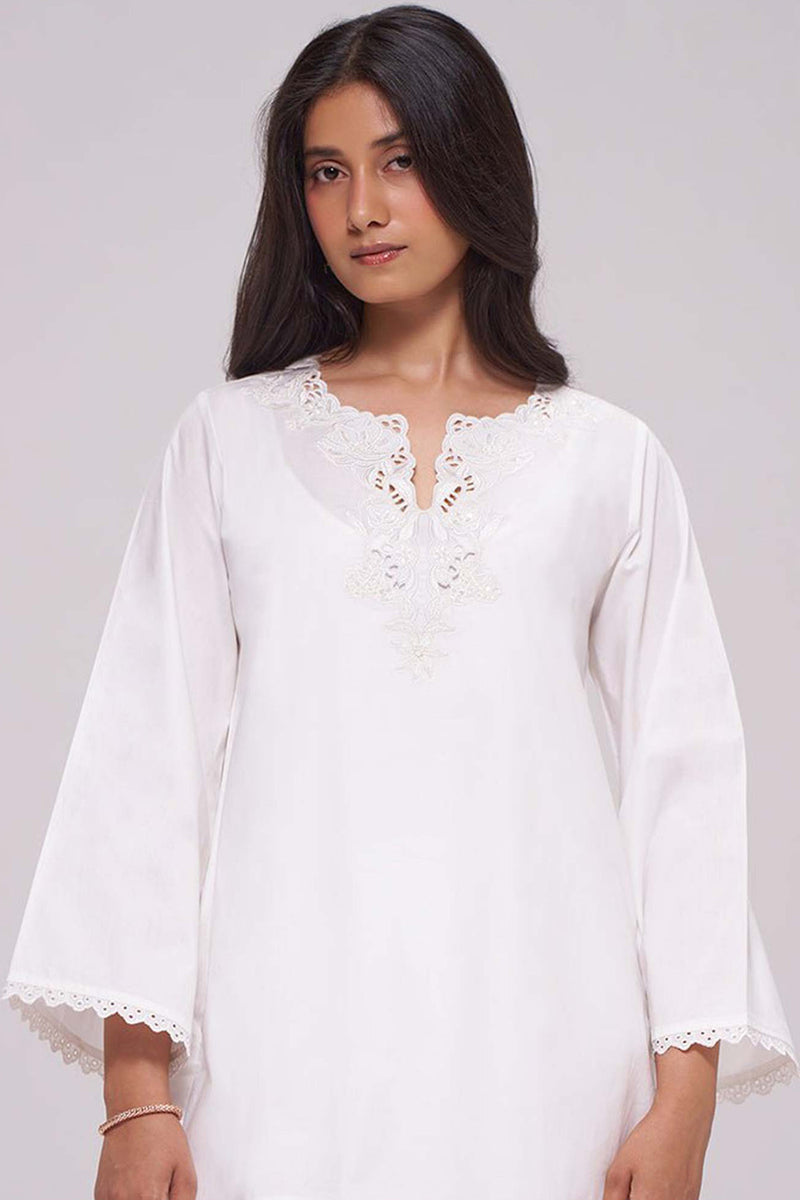 White Cotton Co-ord Set