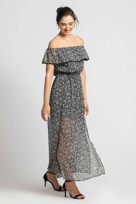 Moonlit Romance Off Shoulder Dress