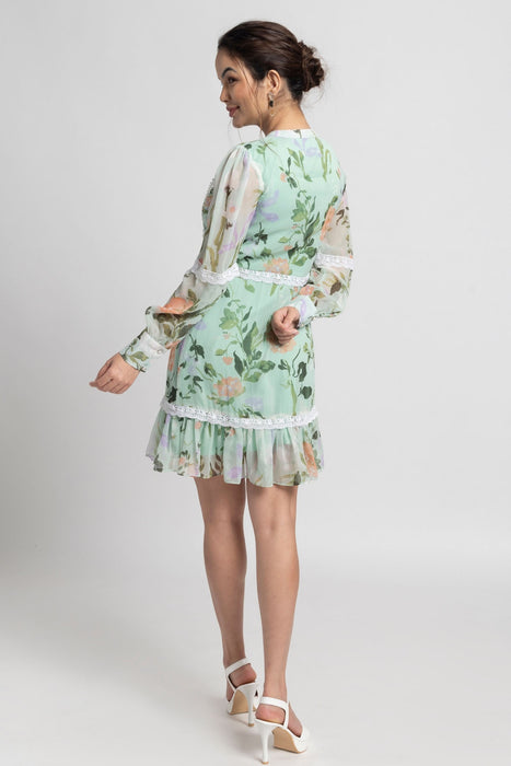Aurora Garden Mini Dress
