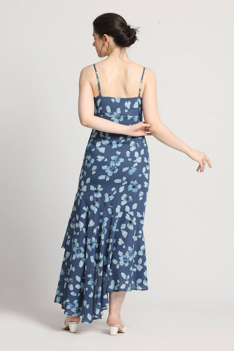 Floral Waterfall Maxi Dress