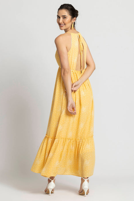 Sunlit Marigold Maxi Dress