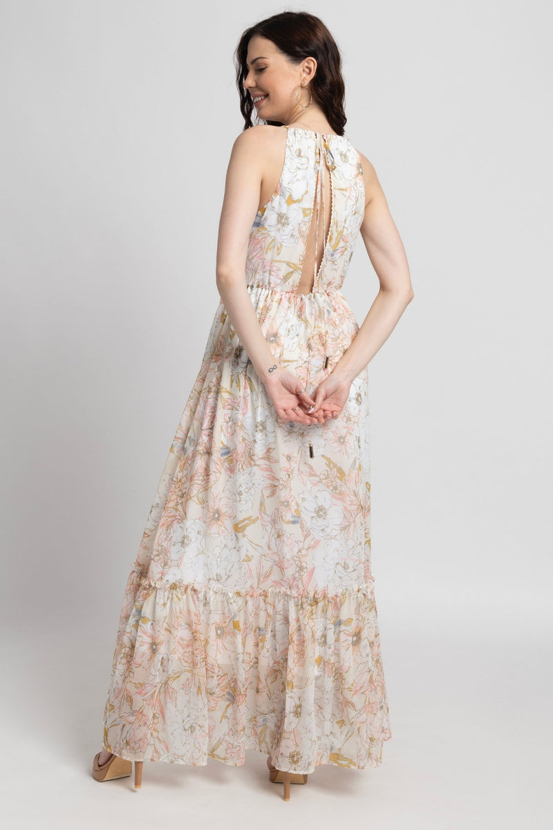 Creamsicle Surplice Maxi Dress
