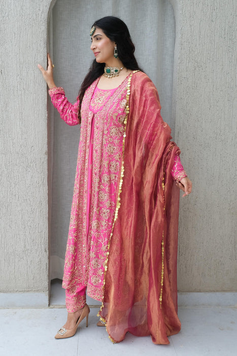 Rani chiffon jacket style suit set