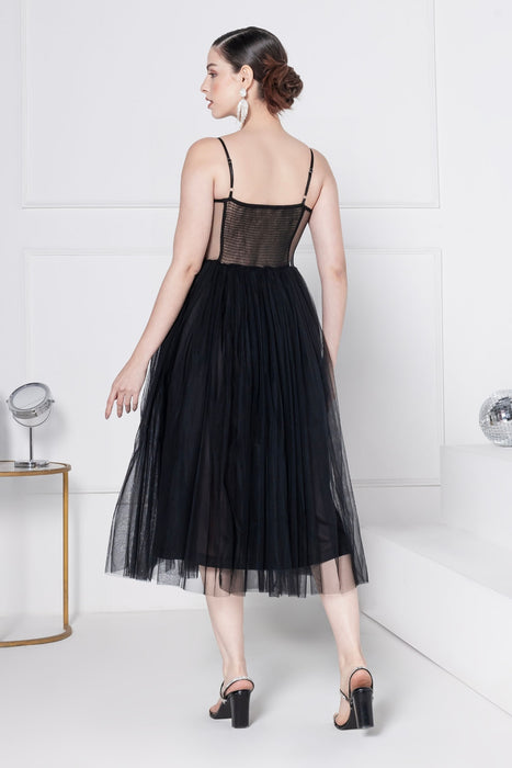 Midnight Luxe Midi Dress