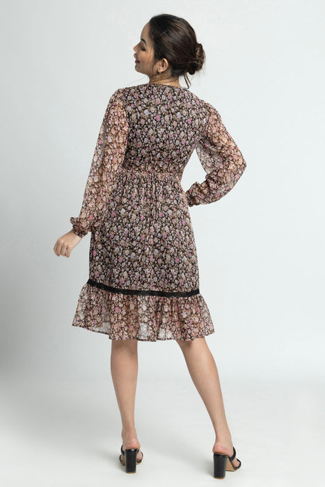 Cocoa Blossom V Mini Dress