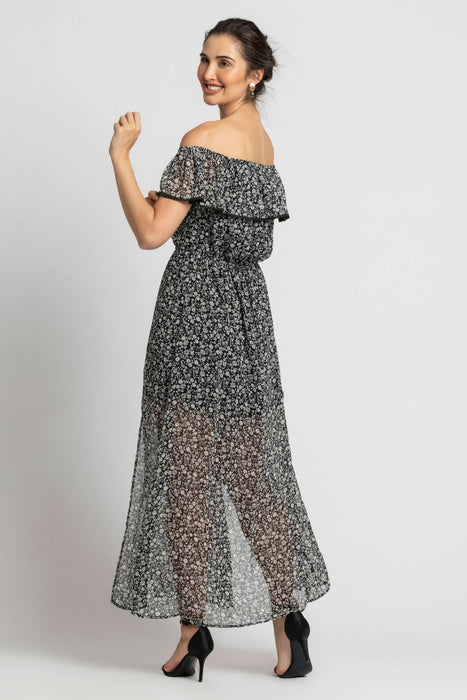 Moonlit Romance Off Shoulder Dress